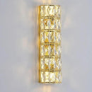 6 Layer Gold Crystal Wall Sconce, Modern Wall Lamp Light Fixture for Bathroom Vanity, Stairway, Kitchen, Living Room, Bedroom, Hallway by CozyNest Decor
