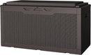 JUMMICO 100 Gallon Resin Deck Box with Cushion, Waterproof Outdoor Storage Box with Lockable Lid for Garden Tools, Patio Cushions (Brown) by CozyNest Decor