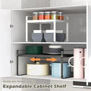 3 Pack Expandable Cabinet Shelf Organizer Kitchen Shelf Riser Stackable Pantry Shelves Kitchen Organizers and Storage Metal Spice Rack Countertop Organizer Cupboard Adjustable Shelfs Desk Rack Shelf by CozyNest Decor