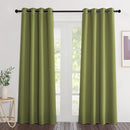 NICETOWN Room Darkening Fresh Green Curtains 84 inches Long, Grommet Room Darkening Thermal Insulated Sound Dampening Window Treatments for Bedroom/Home Office, 2 Panels, W46 x L84 by TinyTreasures Baby Boutique