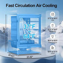 24 Inch Beverage Refrigerator, 5.2 Cu. Ft. Drink Refrigerator with Glass Door, 200 Cans Under Counter & Freestanding Drink Fridge, Reversible Door, Built-In Beverage Cooler for Kitchen, Bar or Office. by CozyNest Decor