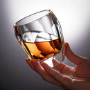 KAMMAK Crystal Whiskey Glasses Set of 2, Luxury 7.44oz Old Fashioned Glasses Stemless, Handcrafted Cocktail Glasses, Hand Blown Scotch Cup for Women, Men Gift for Bourbon Barware, Home Bar by CozyNest Decor