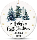 Personalized Baby First Christmas Ornament 2025 - Custom Newborn Keepsake - Sweet Gift for New Parents Mom Dad - Sweet Baby, Boy, Girls, Mom, Dad Holiday Celebration by TinyTreasures Baby Boutique