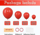 130pcs Red Balloons Different Sizes 18" 12" 10" 5" Party Latex Balloons for Valentine's Day Birthday Christmas Baby Shower Wedding Anniversary Party Decorations by CozyNest Decor