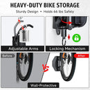 Bike Rack Garage,Bike Wall Mount, 150° Swivel & Space-Saving Vertical Bike Hangers for Storage, Sturdy Bike Stand Holds Up to 66lbs, Easy to Install, 4 Pack by GreenHaven Gardens