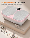 FEIERDUN Vibration Plate Exercise Machine, 400 LBS Capacity Vibration Plate for Lymphatic Drainage, Max Space for Whole-Body Workout & Relaxation at Home by CozyNest Decor