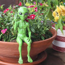 John Bernard & Company Rude Alien Statue “Flipping The Bird” 10″ H Shelf Sitter Extraterrestrial Figurine Funny Home or Garden Decoration (Cosmic Green)… by GreenHaven Gardens