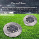 ZGWJ Solar Ground Lights,4 Pack Waterproof Solar Garden Lights, Upgraded Outdoor Garden Waterproof Bright in-Ground Lights, Landscape Lights for Pathway,Yard,Deck,Lawn,Patio,Walkway White by GreenHaven Gardens