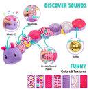 Baby Stuffed Animal Toys for 0-6 6-12 Months, Baby Musical Caterpillar Tummy Time Toys for Babies 3 6 9 12 18 Months, Newborn Infant Sensory Toys Gifts for 1 2 Year Old Boys Girls by TinyTreasures Baby Boutique