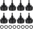 8Pcs Drip Irrigation Hose Connectors,1/4 Inch Drip Irrigation Tubing x 3/4 FHT Swivel Garden Faucet Adapter Hose Adapter Connectors(1 Barb) by GreenHaven Gardens