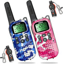 Kids Walkie Talkies Toys Boys Gifts 5 6 7 8 9 Year Old Outdoor Toys for Kids 2 Way Radio with Camping Gear Army Soldier Pretend Play Birthday Present Boy (Blue Pink) by TinyTreasures Baby Boutique