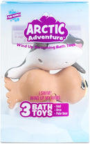 Tub Works® Wind Up Swimming Baby & Toddler Bath Toys, Arctic 3 Pack | Wind Arms & Watch Them Swim | Interactive Baby Bath Toys | Ideal for Bathtub, Toddler Pool, Summer or Water Table Play by TinyTreasures Baby Boutique
