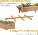 Raised Garden Bed with Lockable Wheels Mobile Elevated Wood Planter,Storage Shelf, Protective Liner,55.5x24x32in (Brown) by CozyNest Decor