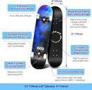 Easy_Way Complete Skateboards- Standard Skateboards for Beginners Kids Boys Girls Teenager- 31''x 8''Canadian Maple Cruiser Pro Skate Board, Skateboards by TinyTreasures Baby Boutique