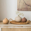 Ceramic Vase Set of 3, Bud Vases for Modern Farmhouse Home Decor, Cute Vases, Small Flower Vases for Dining Table Centerpieces,Living Room,Shelf,Mantel and Entryway Display by CozyNest Decor
