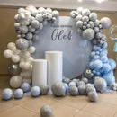 130pcs Gray Balloons Different Sizes 18" 12" 10" 5" Pastel Gray Balloons for Boys Girls Birthday Baby Shower Gender Reveal Wedding Decorations by CozyNest Decor