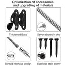Furniture Anchors for Baby Proofing, Anti Tip Furniture Anchor Securing 420lbs Tension Earthquake Resistant Metal Furniture Wall Anchor Prevent Baby Pet from Falling Furniture（12 Pack，Black） by TinyTreasures Baby Boutique