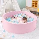 47.2"x 13.8" Foam Ball Pit, Large Ball Pits for Toddlers, Soft Round Playpen Ball Pool for Kids, Ideal Gift for Child Indoor and Outdoor Game, Pink(Balls not Included) by TinyTreasures Baby Boutique