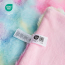 Cozy Bliss Faux Fur Throw Blanket for Couch, Fuzzy Soft Plush Thick Bubble Blanket for Sofa Bedroom Living Room,50 * 60 Inches Tie-dye Rainbow by CozyNest Decor