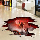 Halloween Wall Stickers Bat Ghost Scary Decor Large Removable Floor Room Decals Decoration Window Clings Party Supplies for Windows Glass Home Ornaments by CozyNest Decor