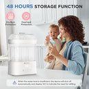 Bottle Sterilizer and Dryer, HIYAKOI Electric Steam Baby Bottle Sterilizer and Dryer, All-in-One Sterilizer 2 Layers Large for Baby Bottles, Parts & Other Newborn Essentials - HEPA Filtration by TinyTreasures Baby Boutique