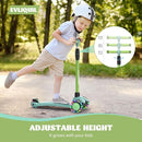 Kids Scooter,Lighted Wheels and 3 Adjustable Height Handlebars Scotters for Kids 3-12,3 Wheel Toddler Kick Scotter for Boys & Girls up to 132 Lbs. by TinyTreasures Baby Boutique