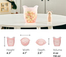 Zip Top Reusable 100% Silicone Baby + Kid Snack Containers - The only containers that stand up, stay open and zip shut! No Lids! Made in the USA - Pink Pig by TinyTreasures Baby Boutique