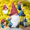 Garden Gnome Statue Solar Light Outdoor Decorations Figurine with Lantern Led Shovel Sculpture Lawn Patio Yard Porch Outside Christmas Housewarming Gifts for Women Mother's Day Grandma by GreenHaven Gardens