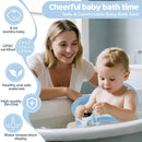Baby Bath Seat-for Babies 6 Months & up, Water Temperature Display+Soft Cushion, Non-Slip Toddler Bath Seat for Baby, Sit Up Bath Seat for Baby, Blue by TinyTreasures Baby Boutique