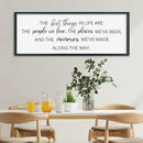 SRSZHIYUE The Best Things in Life Sign Wall Decor Art 32"×12" for family Home Bedroom Adventure Large Wood Framed Wall Hanging (Black) by CozyNest Decor