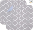 OUTCREATOR® Washable Bed Pads 21" x 22" (Pack of 2), Incontinence Mattress Protector, Anti-Slip Waterproof Underpads for Adults Kids Elderly Pets, Absorbency & Reusable Bedwetting Pads (Gray) by TinyTreasures Baby Boutique