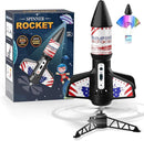 Rocket Launcher for Kids, Self Launching Motorized Air Rocket Toy, Outdoor Toys for Ages 8-12, Model Rockets with Parachute Safely Land, Spaceship Launch up to 200 ft Birthday Gifts for Boys by TinyTreasures Baby Boutique