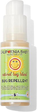 California Baby Natural Bug Repellent Spray | Citronella Bug Spray | DEET-Free | Repels Mosquitoes + Bugs | Allergy Friendly | Great Smell | Baby & Adult Insect Repellent Spray | 59 mL / 2 oz. by TinyTreasures Baby Boutique