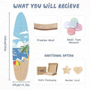 Personalized Name Growth Chart, Surfboard Children's Height Growth Chart Wall Board, Stereoscopic Height Ruler, Precision Height Measuring Instrument for Nursery Room, Includes Tools by CozyNest Decor