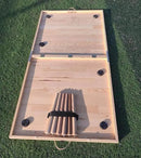 Portable Wooden Folding Table, Picnic Table，Floor Table，Natural Pine, 43x21 Inch, Low Height Design for Picnic, Camping, Coffee Service, Bohemian Style by GreenHaven Gardens