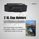 Stroller Caddy Double Stroller Organizer with Cup Holder Phone Pocket Changing Mat Straps Mounted 2 x Stroller Water Bottle Holder by TinyTreasures Baby Boutique