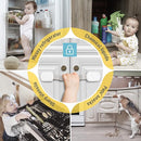 4our Kiddies Child Safety Cabinet Locks for Babies (2 Pack) Child Proof Latches for Cabinets and Drawers Doors, Baby Proofing Cabinet Strap Locks for Cupboards, Fridge, Toilet and Closet by TinyTreasures Baby Boutique
