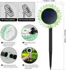Outdoor Solar Lights, 6 Pack Led Solar Sunflower Lights, Stake/Wall 2-in-1 Waterproof Solar Garden Lights for Yard, Landscape, Fence, Patio, Driveway, Pathway, Backyard Decoration (Warm White) by GreenHaven Gardens