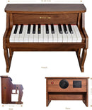 MUSICUBE Piano for Kids 25 Keys Classic Digital Wood Piano Educational Musical Toys for Boys Girls Aged 3+ by TinyTreasures Baby Boutique