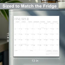 2025-2027 Magnetic Fridge Calendar 21 Monthly Magnetic Calendar for Refrigerator Planner Runs from October 2025 Until June 2027 Easy Organizing Markers Tearable (Simplicity) by TinyTreasures Baby Boutique