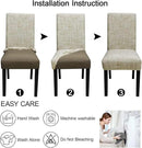 JQinHome Pattern Chair Covers Pack of 12,High Stretch Removable Washable Parsons Chair Slipcover for Home Party Hotel Wedding Ceremony (Stripe Pattern,12PCS) by CozyNest Decor