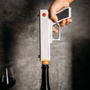 Electric Gun Wine Corkscrew Bottle Opener (Silver)