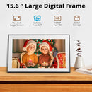 Dragon Touch 15.6 Inch Large Digital Picture Frame - WiFi Digital Photo Frame with 32GB Storage, FHD 1080P Touch Screen, Auto-Rotate, Share Photos/Videos Instantly via Free App Best Gifts for Mom by TinyTreasures Baby Boutique