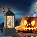 Halloween Snow Globe Black Cat Lantern, Glitter Lighted Snow Globes Halloween Decorations for Home, Light Up Snowglobe Halloween Décor by CozyNest Decor