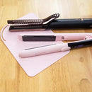 ANGENIL Flat Iron Silicone Mat and Travel Case for Hair Tools - Heat Resistant Mat, Straightener Pad, and Curling Iron Sleeve (9" x 6.5") by CozyNest Decor