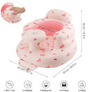 Pink Baby Inflatable Seat for 3-36 Months Girl, Built-in Air Pump, Bear Baby Support Seat Summer Toddler Chair for Sitting Up, Floor Seater by TinyTreasures Baby Boutique