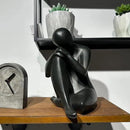 Guichifun Thinker Statue Resin Abstract Sculpture - Collectible Woman Figurine Art Home Office Bookshelf Decorative Objects Desktop Black Decor for Men&Women 5.25 X 6.25 X 8.5 Inch by CozyNest Decor