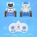 ALLCELE LED RC Robot Toys for Boys and Girls with Walkie Talkie, Programming, Music, Demo and LED Function, Remote Control Robot Toy, Gift for Kids 3-8 Years Old Blue White by TinyTreasures Baby Boutique