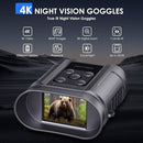 Night Vision Goggles,Compact Night Vision Binoculars,32GB Card Included, Photo/Video Capture,Outdoor Tools for Education, Wildlife Watching,Gifts for Boy, Gifts for Men, Gifts for Father (Pearl Gray) by TinyTreasures Baby Boutique