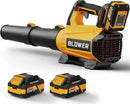 Leaf Blower Cordless (Upgraded) - 630CFM/160MPH, 21V Powerful Electric Cordless Leaf Blower with 2 x 4.0Ah Batteries and Charger, Battery Powered Leaf Blowers for Lawn Care, Patio, Yard, Dust, Snow by GreenHaven Gardens